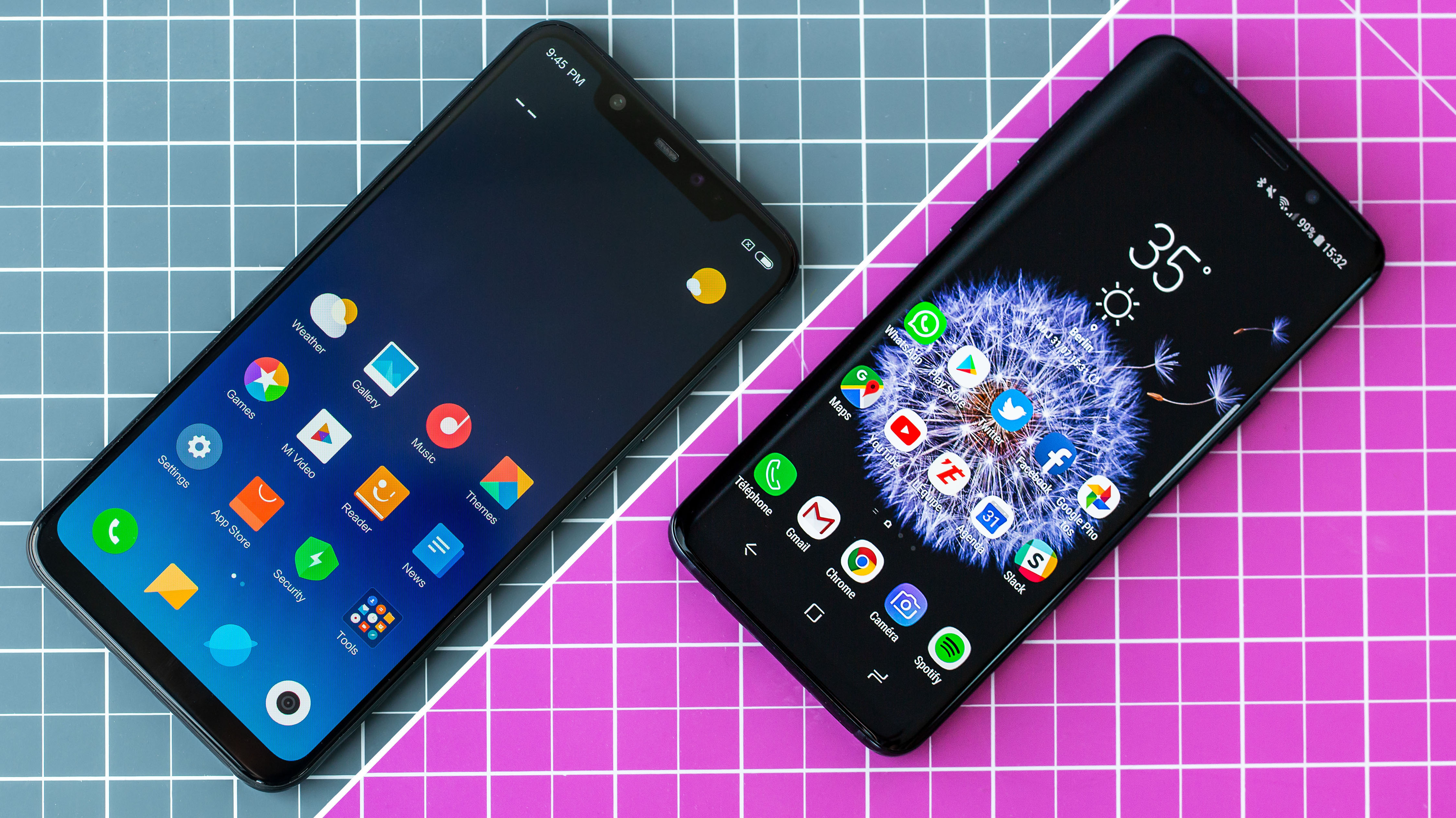 S9 Vs Mi 8 - HD Wallpaper 