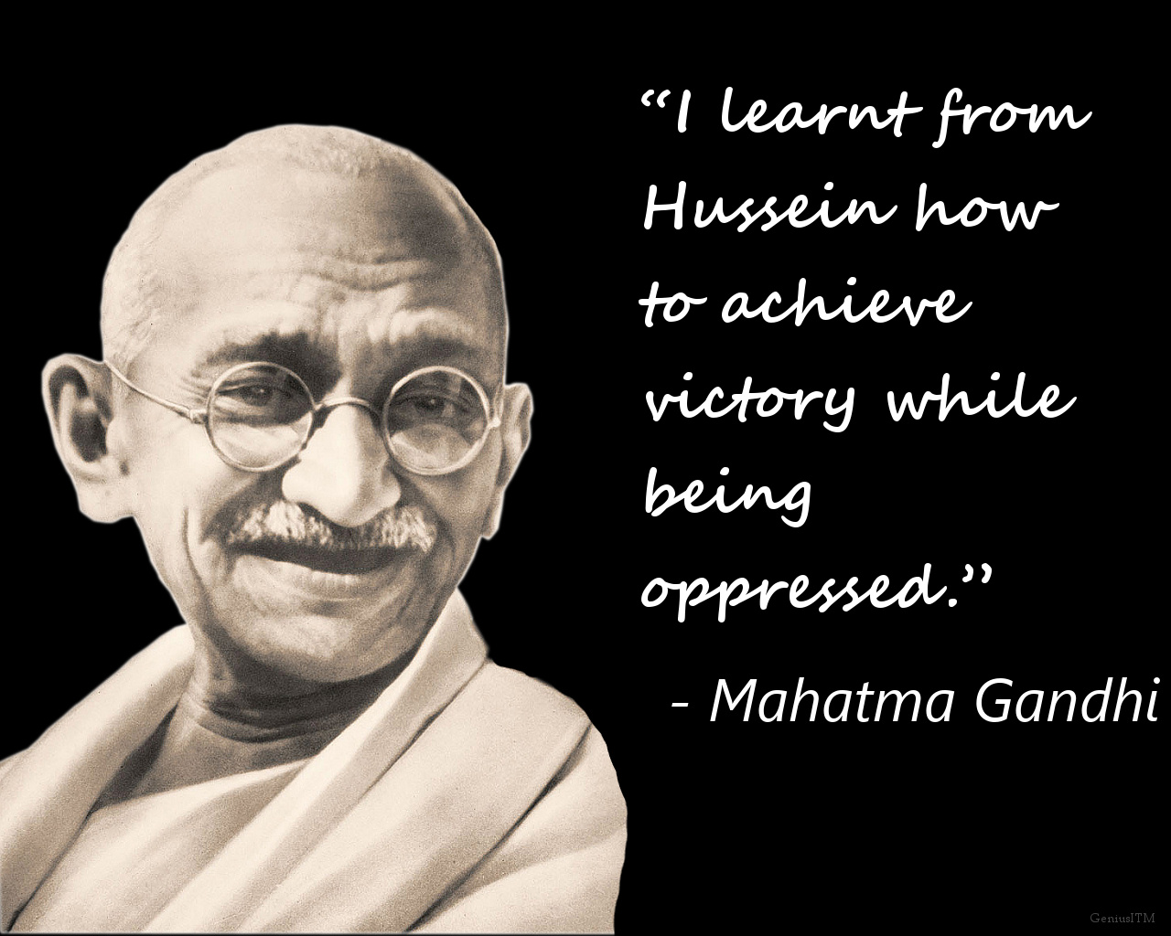 Lessons To Be Learned From Imam Hussain And Waqia E - Mahatma Gandhi On Imam Hussain - HD Wallpaper 