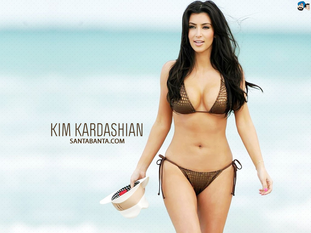Kim Kardashian - Kim Kardashian Body Shape - HD Wallpaper 