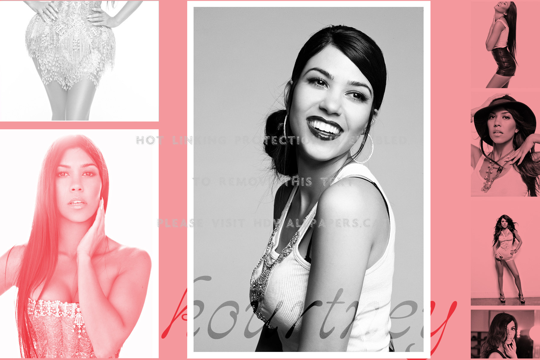 Kourtney Kardashian And Kim Take New York Up - Kourtney Kardashian Black And White - HD Wallpaper 