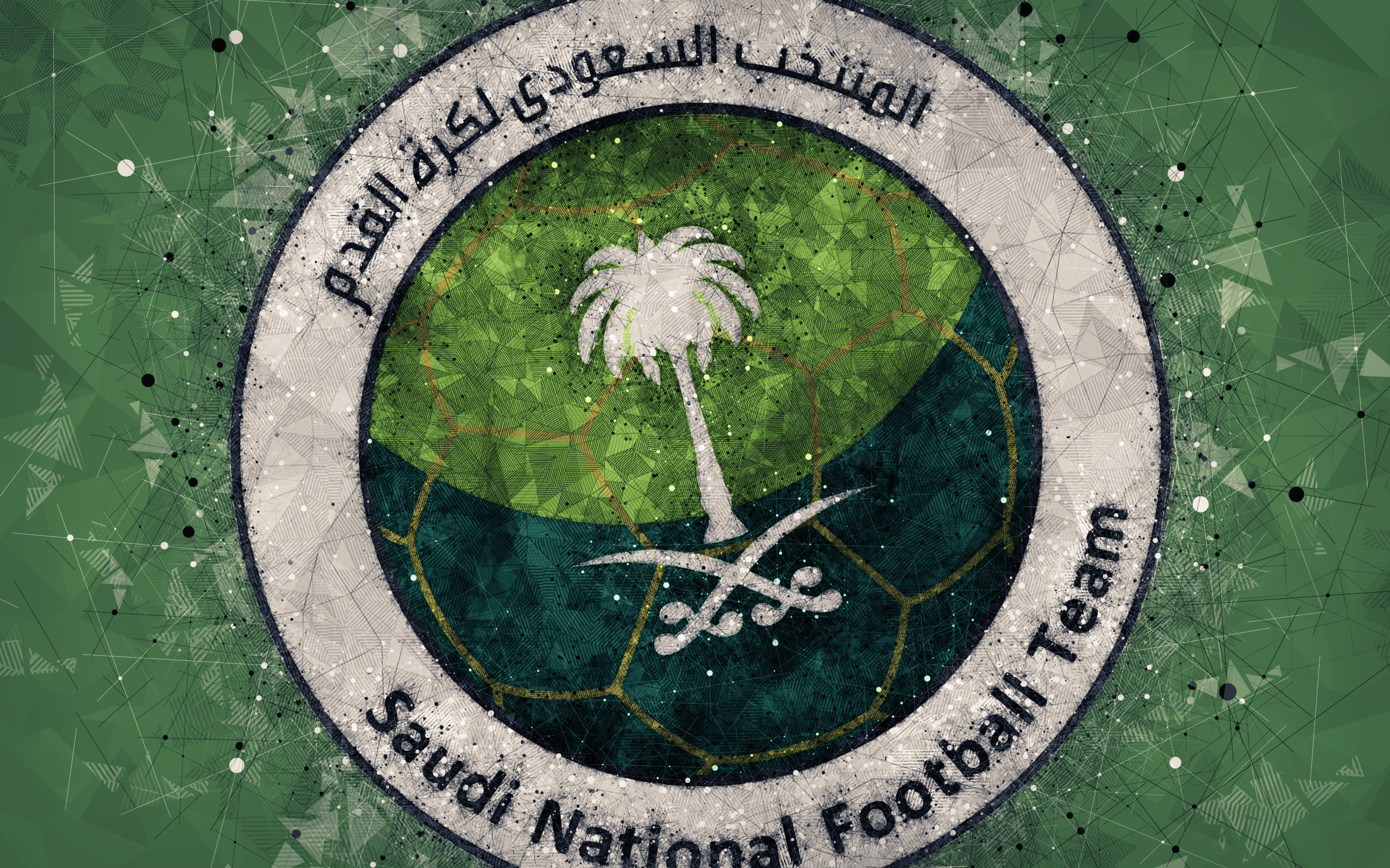 Saudi National Football Team Logo - HD Wallpaper 