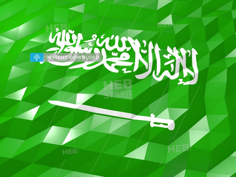 Flag Of Saudi Arabia 3d Wallpaper Illustration - Saudi Arabia Flag - HD Wallpaper 