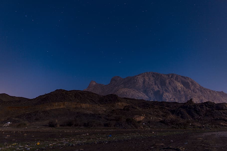 Saudi Arabia, Al Bahah, Albaha, Mountain, Night, Sky, - Mountains Saudi Arabia Hd - HD Wallpaper 