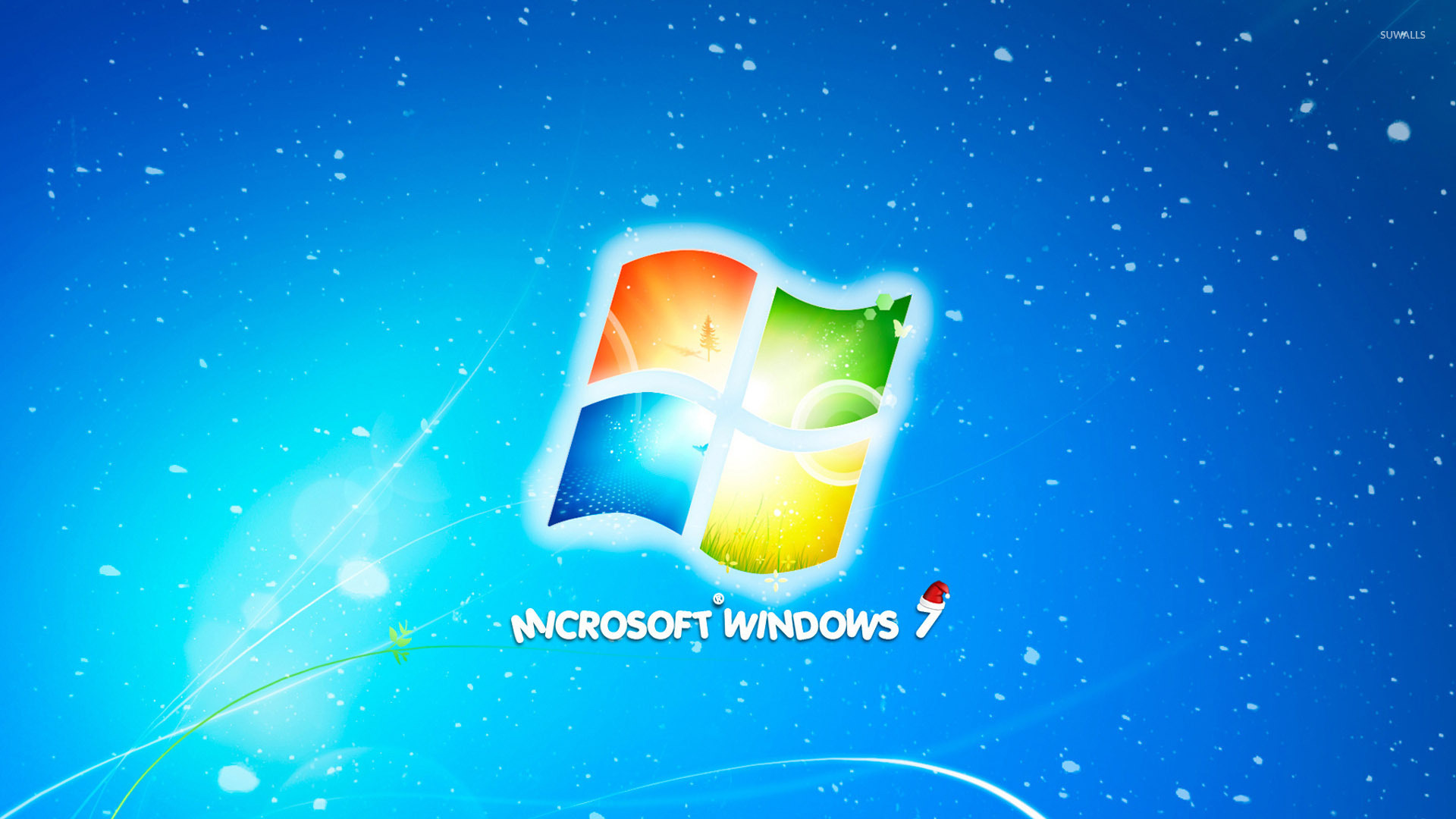 Windows 7 Christmas Wallpaper Hd - HD Wallpaper 