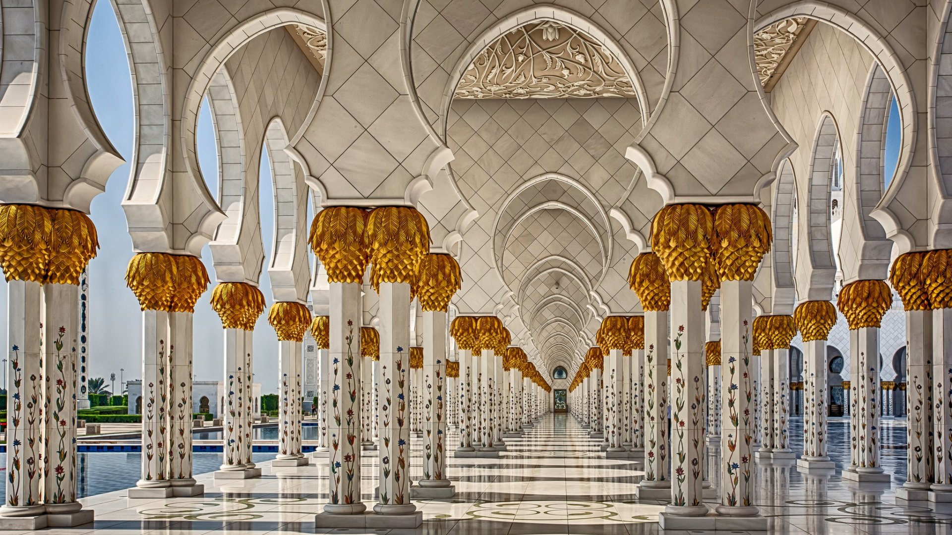 The Mosque Of Sheikh Zayed Abu Dhabi Uae - Sheikh Zayed Mosque - HD Wallpaper 