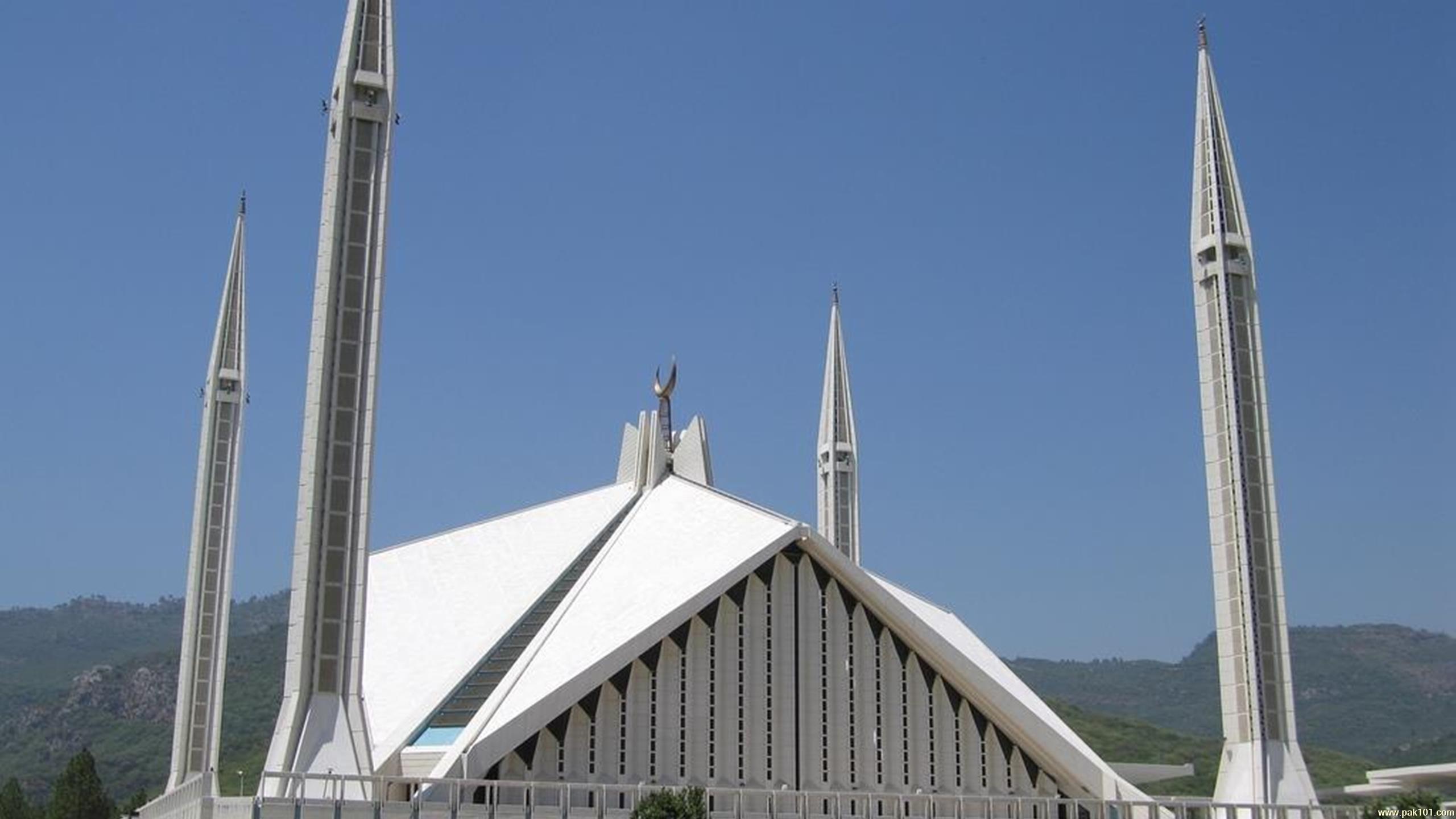 Faisal Mosque In- Pakistan - Faisal Mosque - HD Wallpaper 