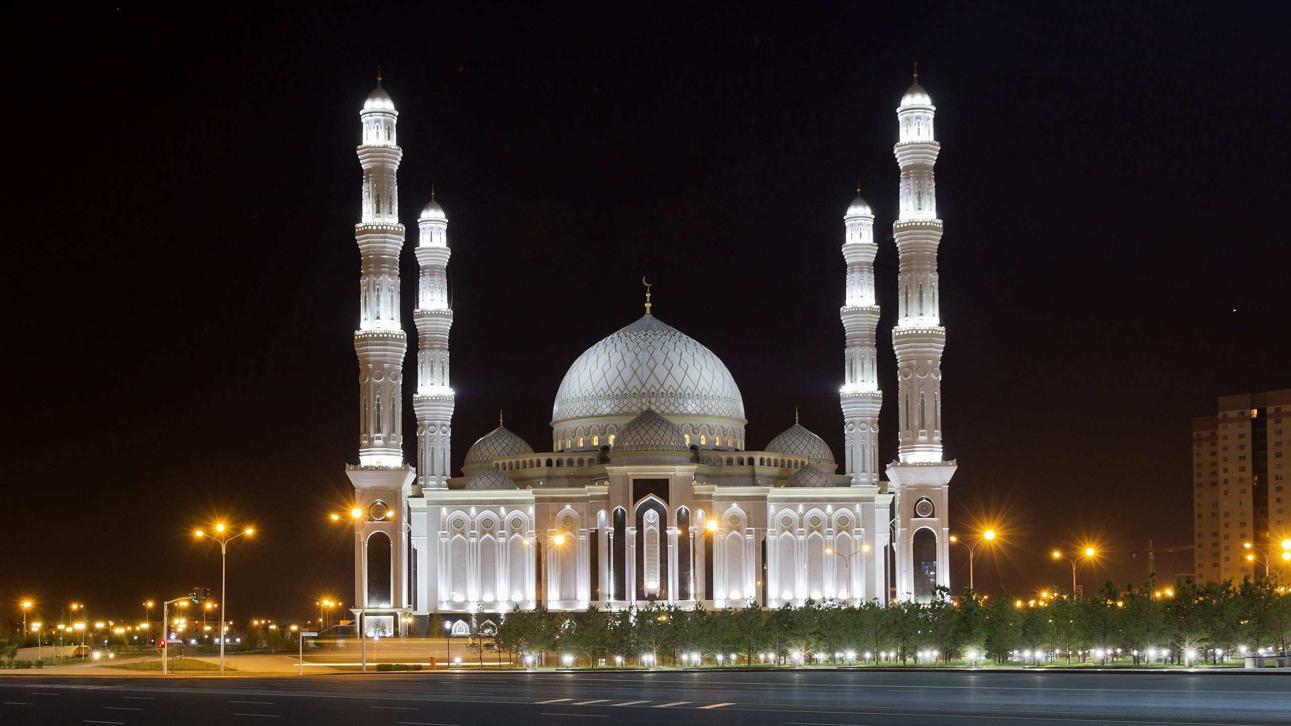 Hazrat Sultan Mosque Kazakhstan - HD Wallpaper 