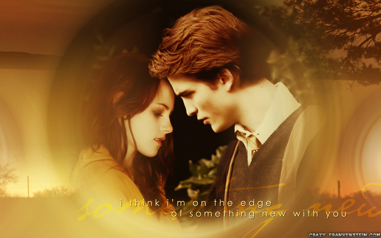 Edward And Bella - Romantic Urdu Love Shayari - HD Wallpaper 