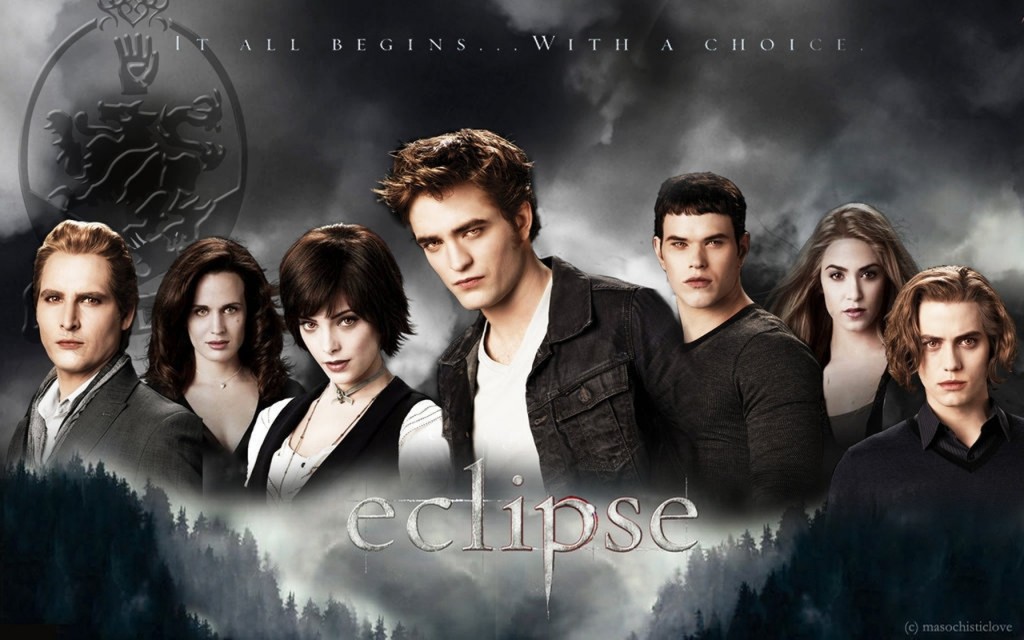 Twilight - Eclipse (edward And Bella Moon) - HD Wallpaper 