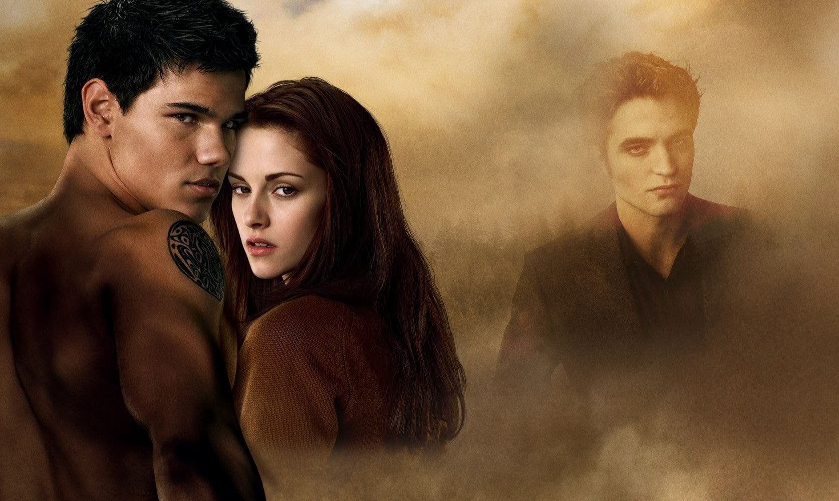 Edward Cullen Bella Swan And Jacob Black - HD Wallpaper 