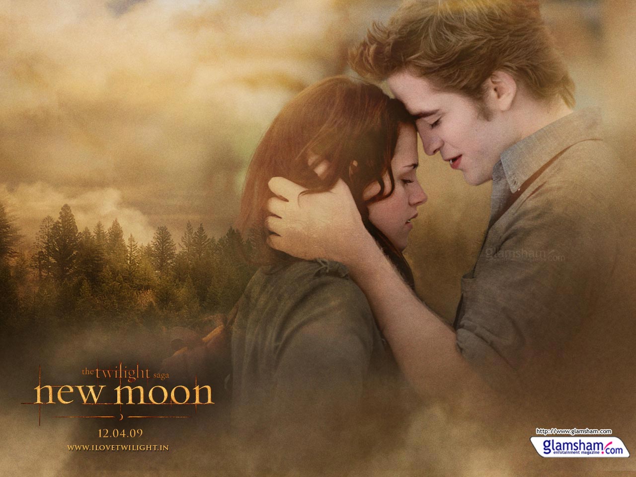 Kiss Bella And Edward - HD Wallpaper 