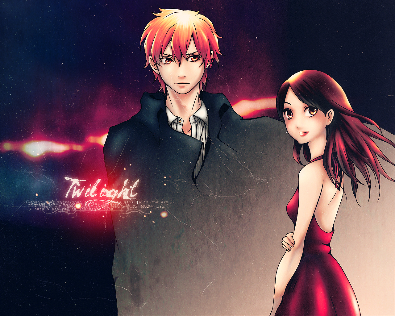 Ryuuji Gotsubo, Twilight, Bella Swan, Edward Cullen, - Bella X Edward Anime  - 1280x1024 Wallpaper 