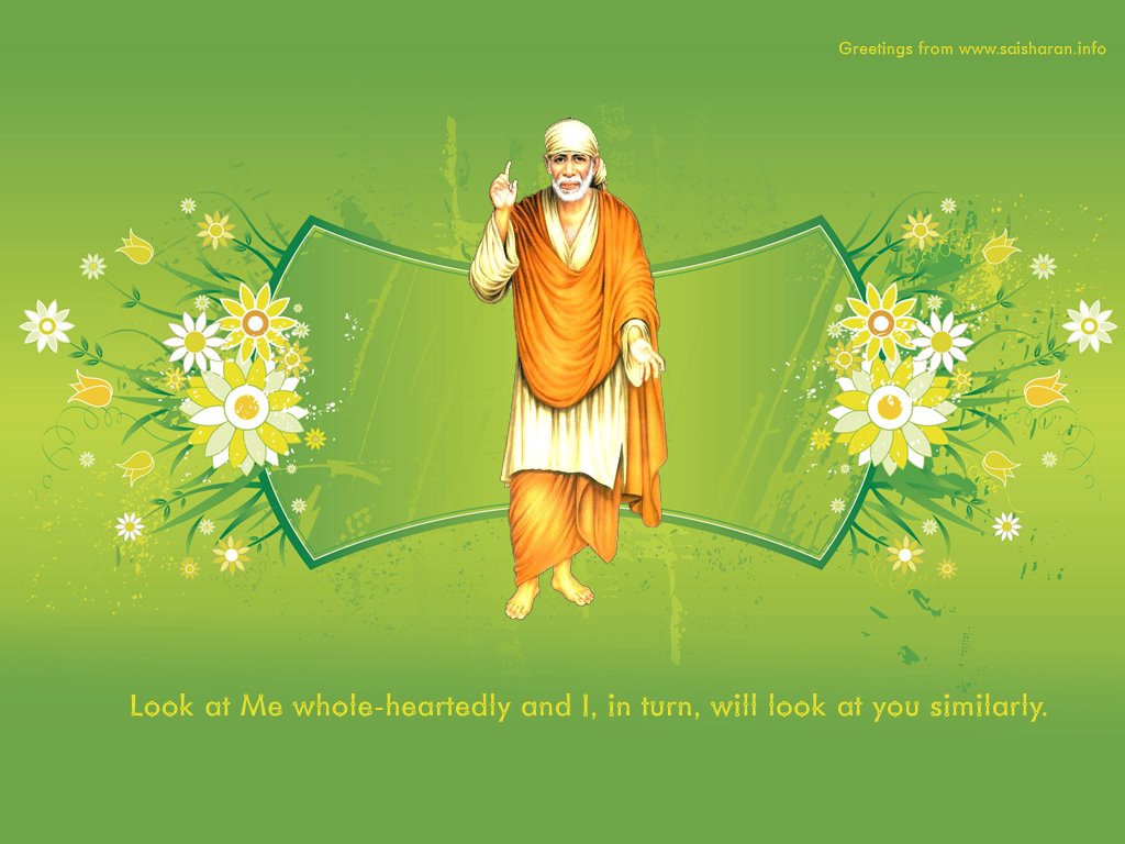 Shirdi Saibaba Standing Hd - HD Wallpaper 