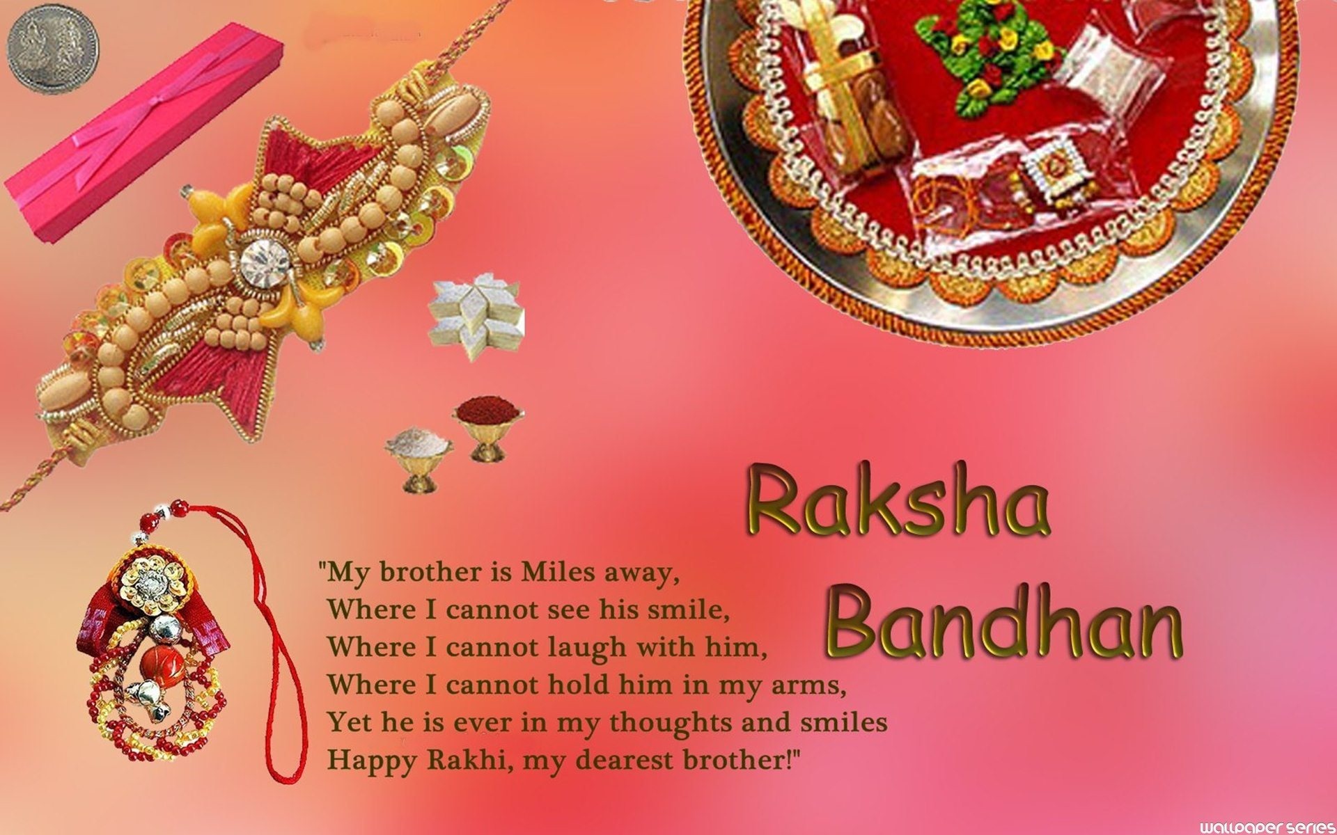 Raksha Bandhan Images With Quotes Download - HD Wallpaper 
