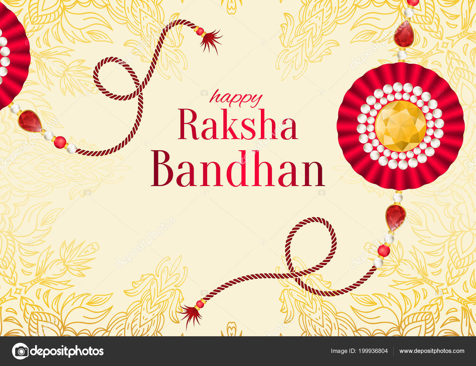 Rakhi Raksha Bandhan Vector - HD Wallpaper 