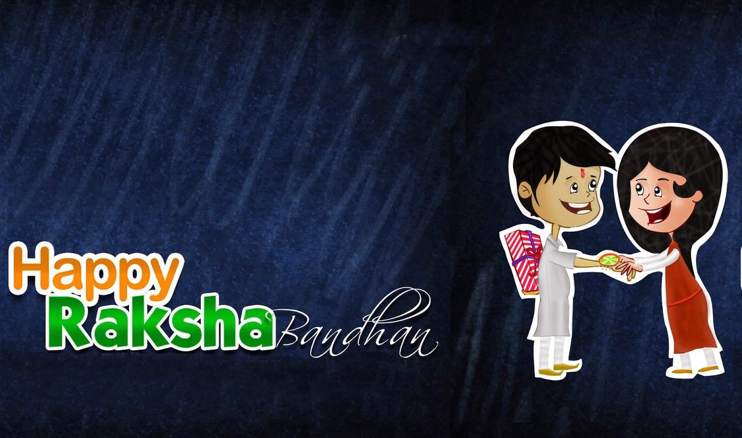 Happy Raksha Bandhan Sister And Brother Hd Wallpaper - Whatsapp Happy Raksha Bandhan Full Hd - HD Wallpaper 