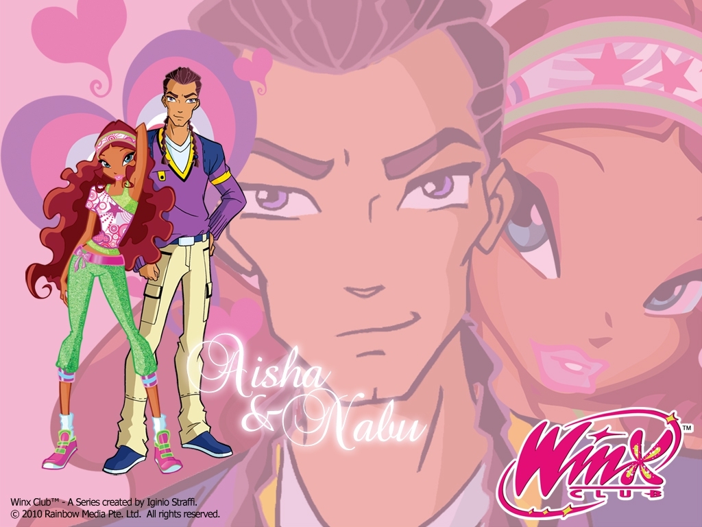 Aisha Love Aisha & Nabu - Winx Club All Couples - HD Wallpaper 