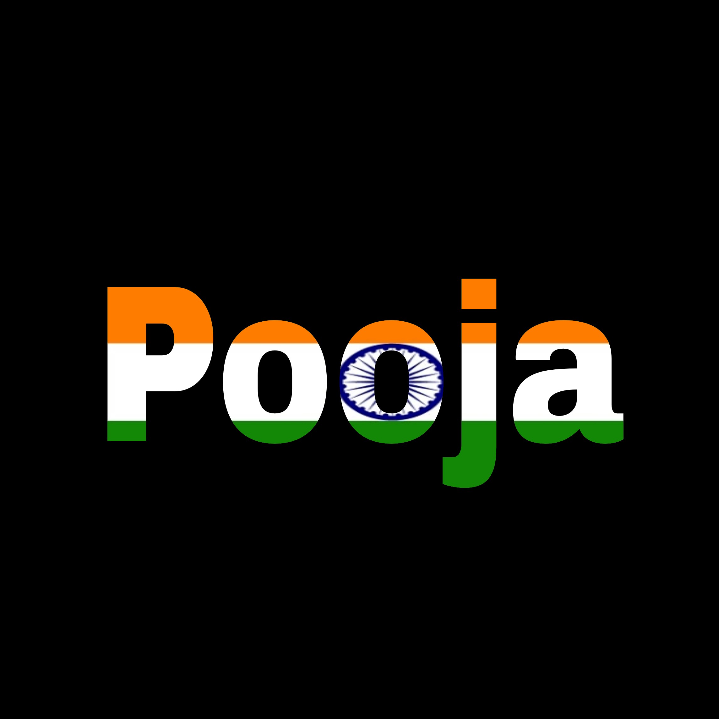 Pooja Name Image Tiranga - HD Wallpaper 