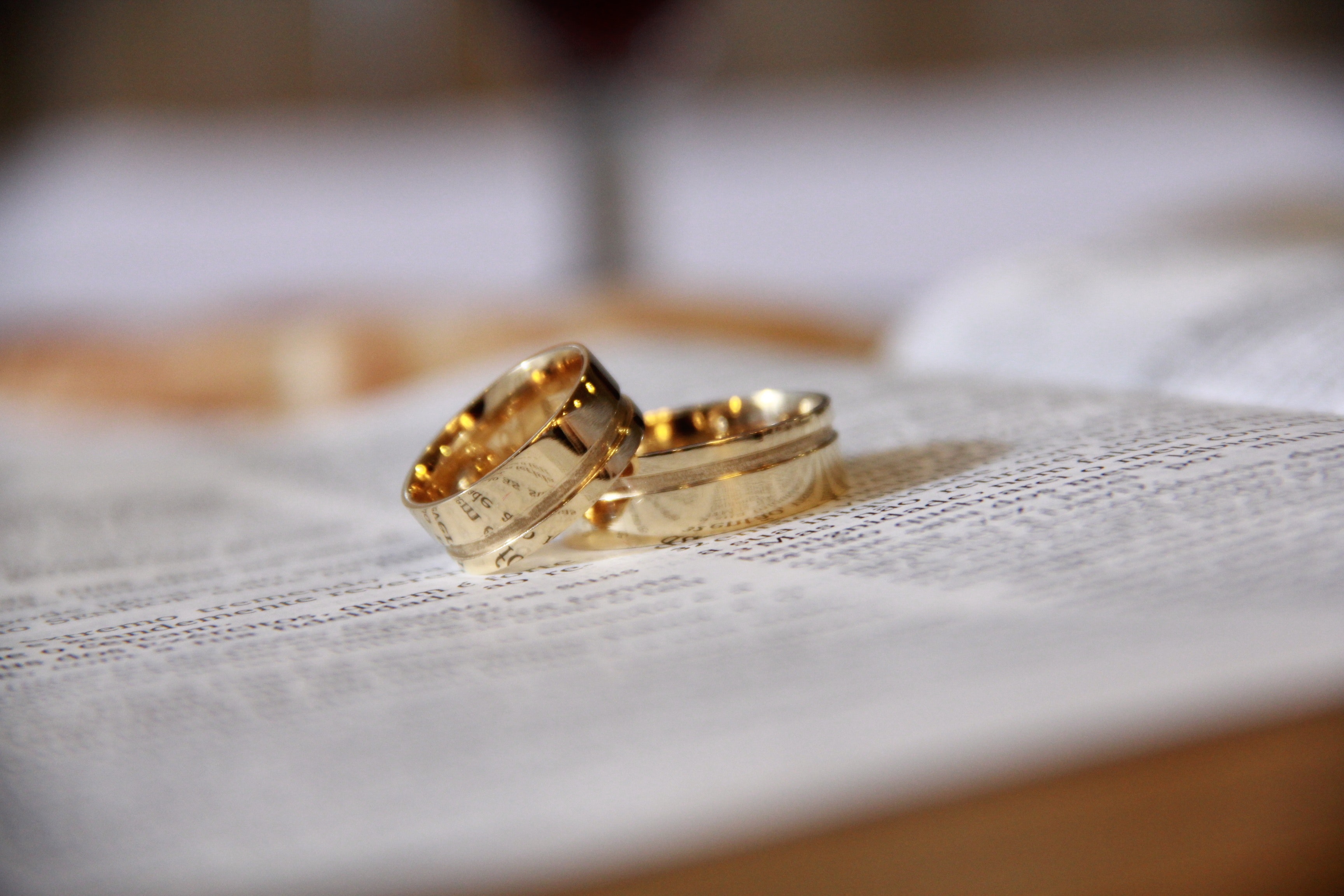 Marriage Husband Wife Wedding Rings - HD Wallpaper 
