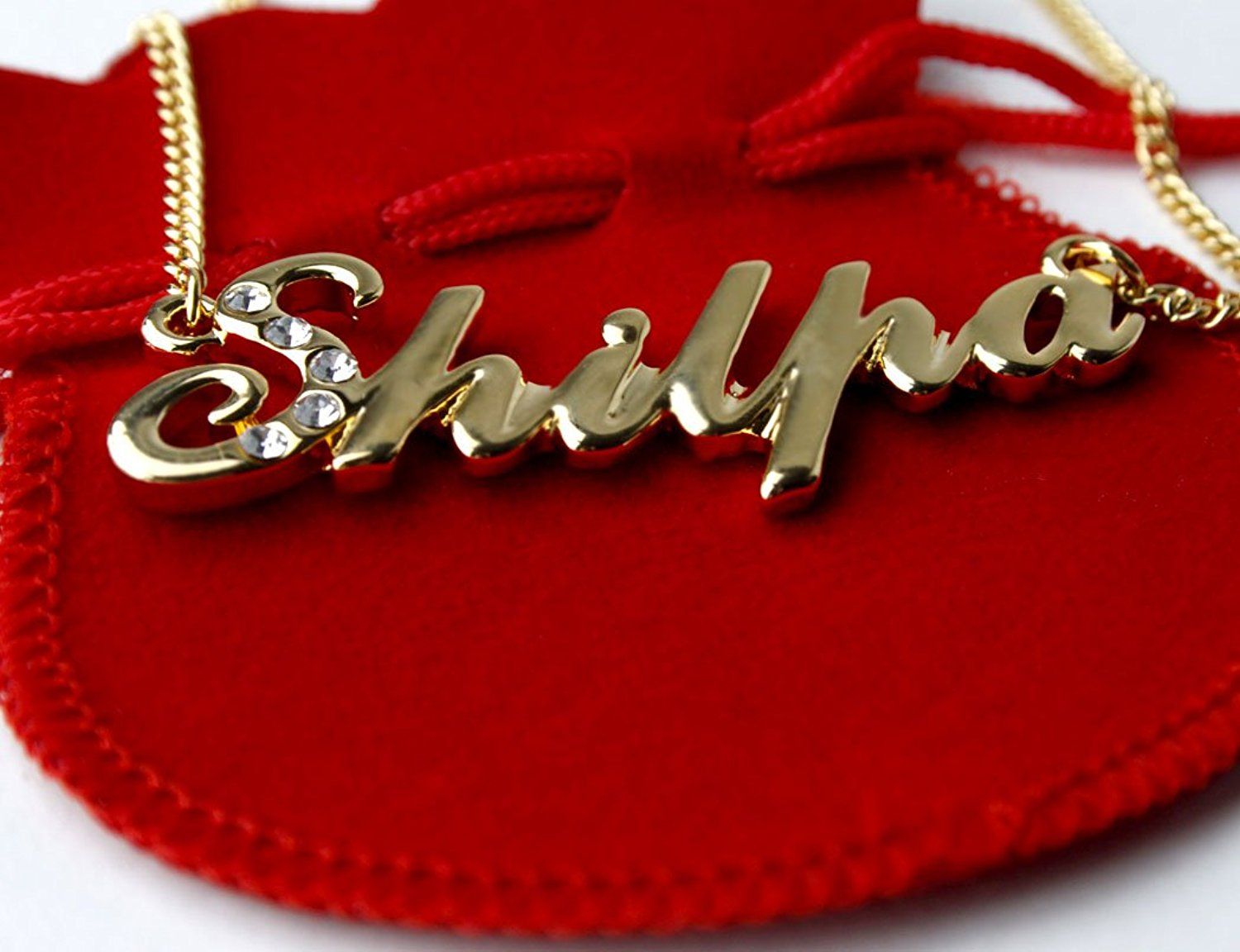 Shilpa Name Pendant In Gold - HD Wallpaper 