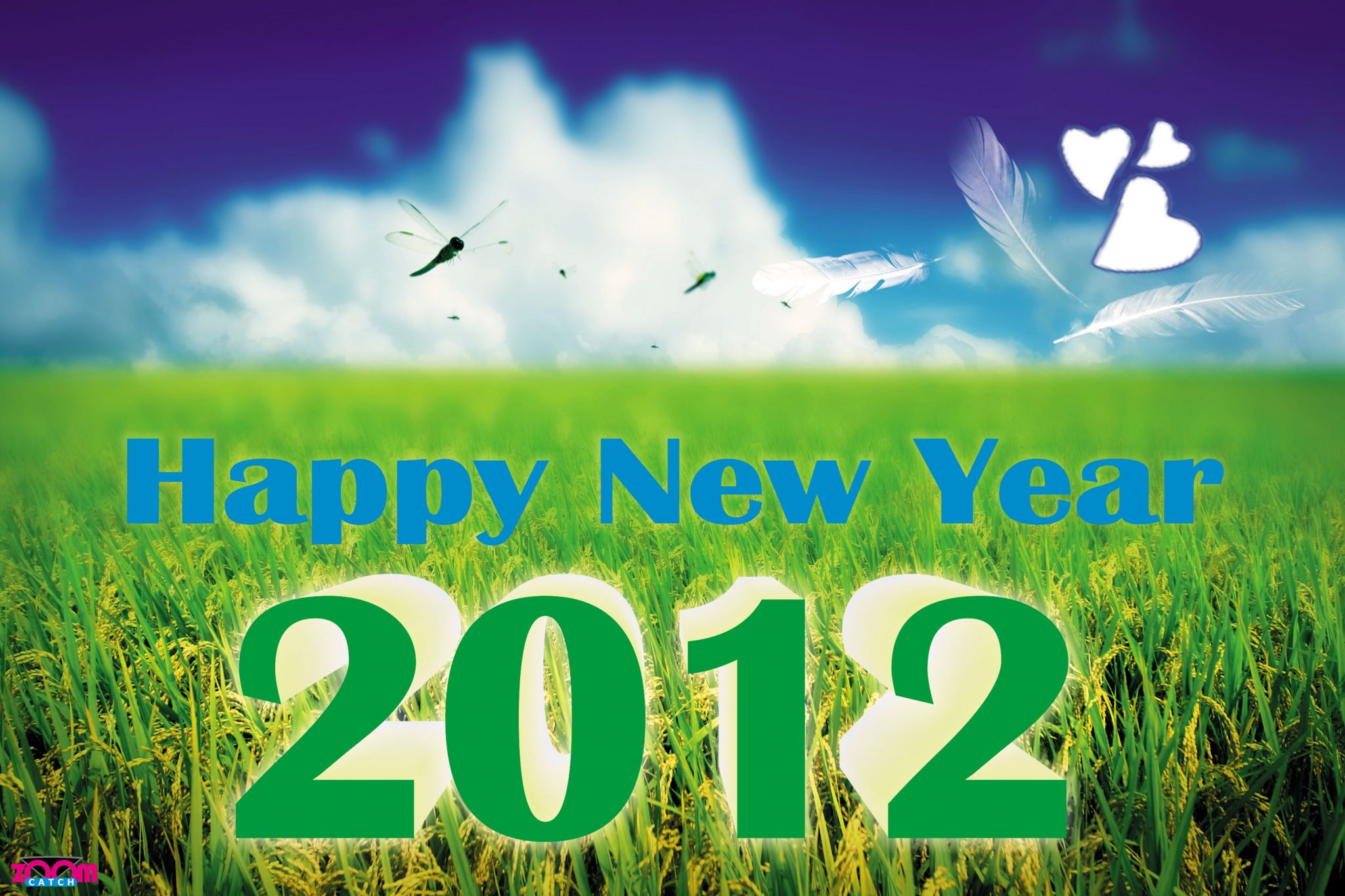 2012 Happy New Year Wallpapers - New Year 2012 Walpaper - HD Wallpaper 