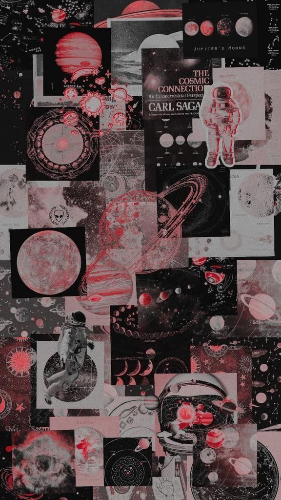 Aesthetic Collage Wallpaper Space - 576x1024 Wallpaper 