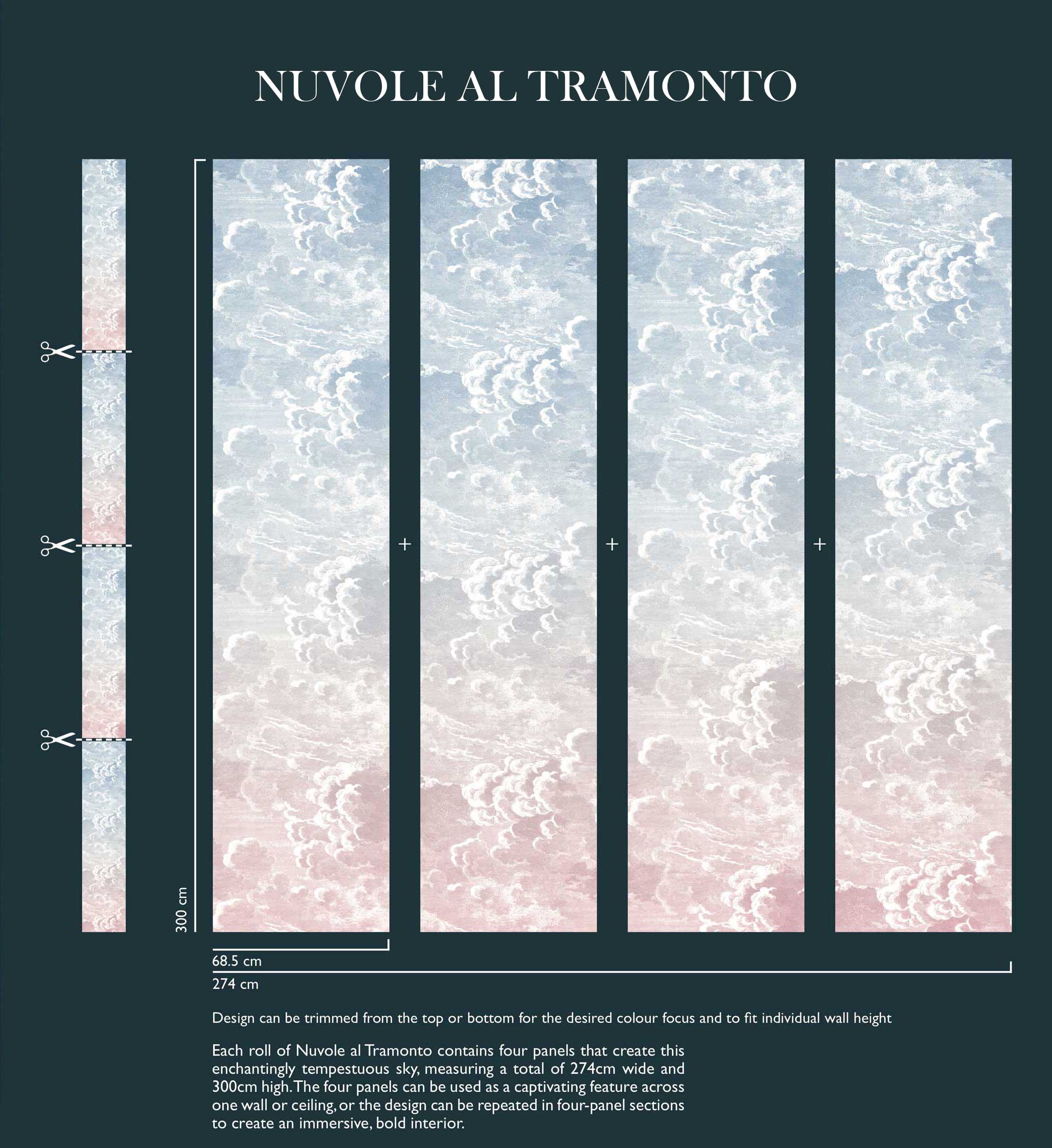 Cole & Son Nuvole Al Tramonto 114/ - HD Wallpaper 