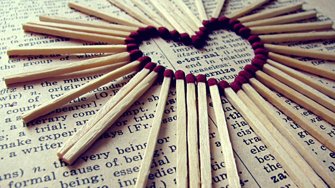 Matches Heart - HD Wallpaper 