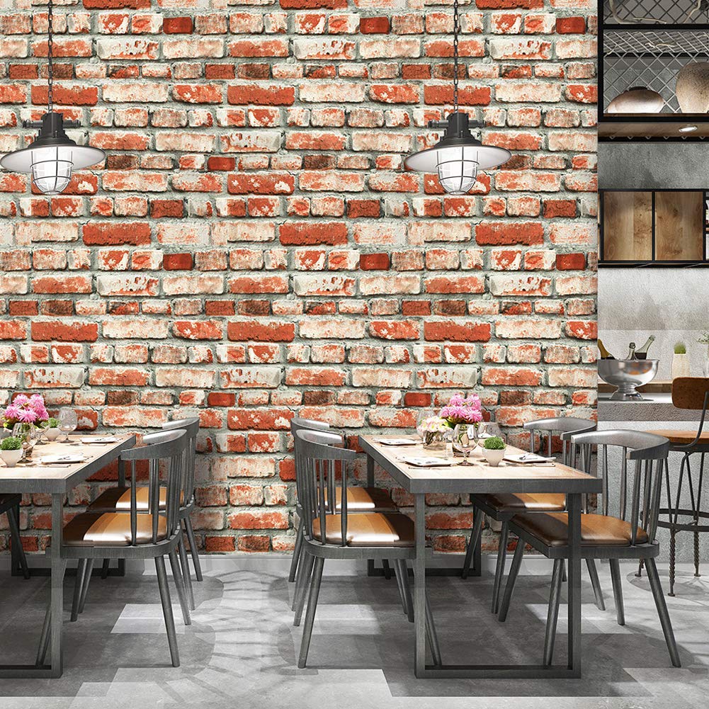 Red Brick Wallpaper Living Room - HD Wallpaper 