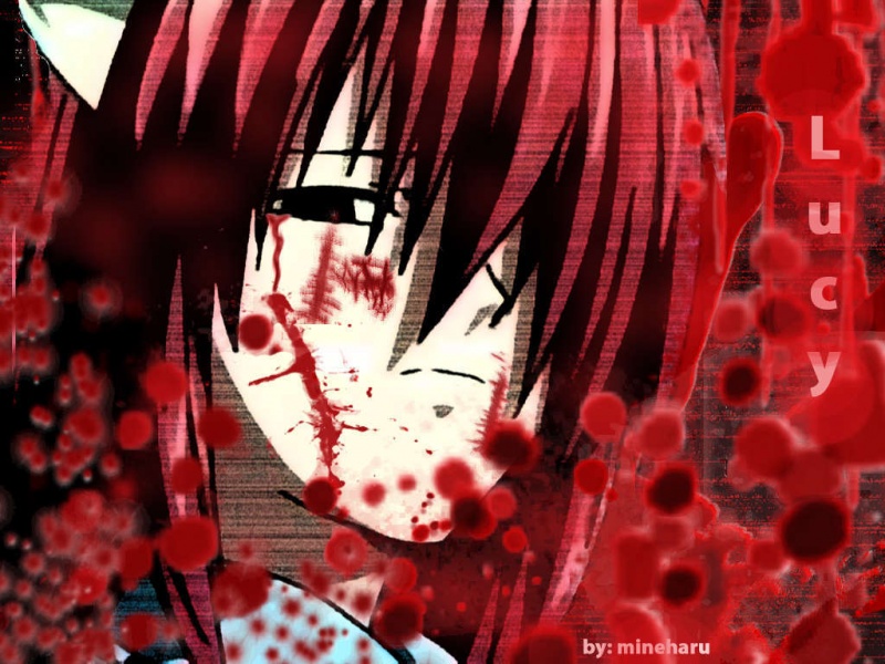 Lucy Elfen Lied Blood - HD Wallpaper 