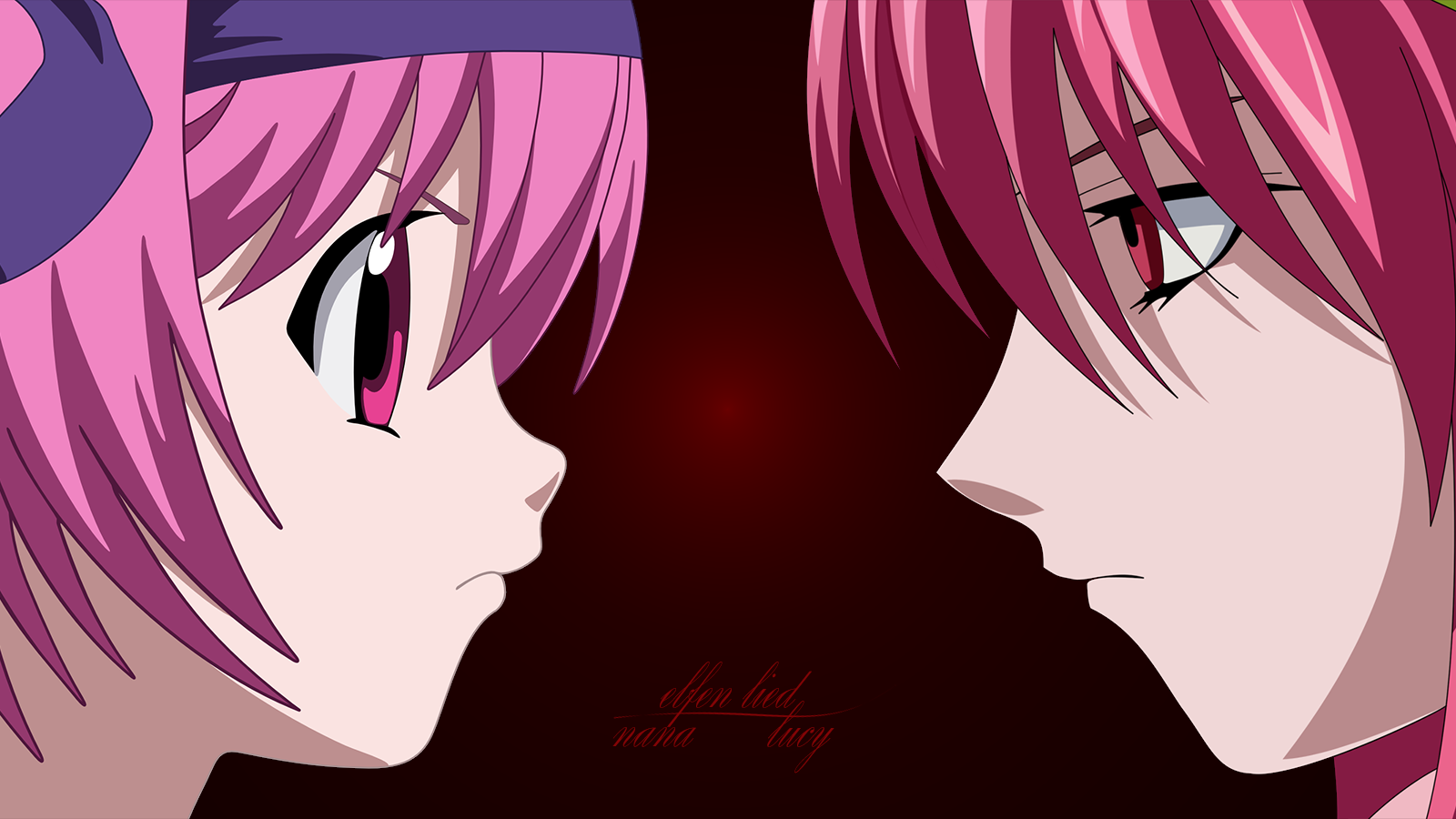 Elfen Lied Lucy And Nana - HD Wallpaper 