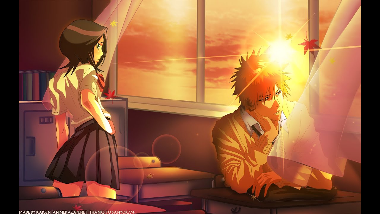 Bleach Ichigo And Rukia - HD Wallpaper 