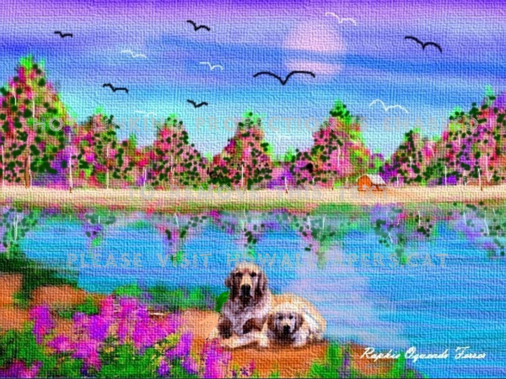 Perros Pajaros Arboles Mar Nature Beaches - Pug - HD Wallpaper 