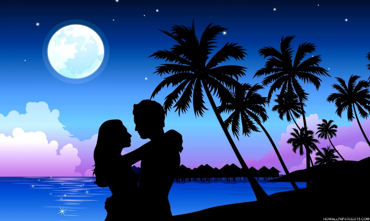 Love Couple Romantic Pic Home Kitchens2015 - True Love Good Night - HD Wallpaper 