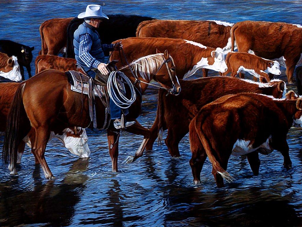 Viejo Oeste Tim Cox Art - HD Wallpaper 