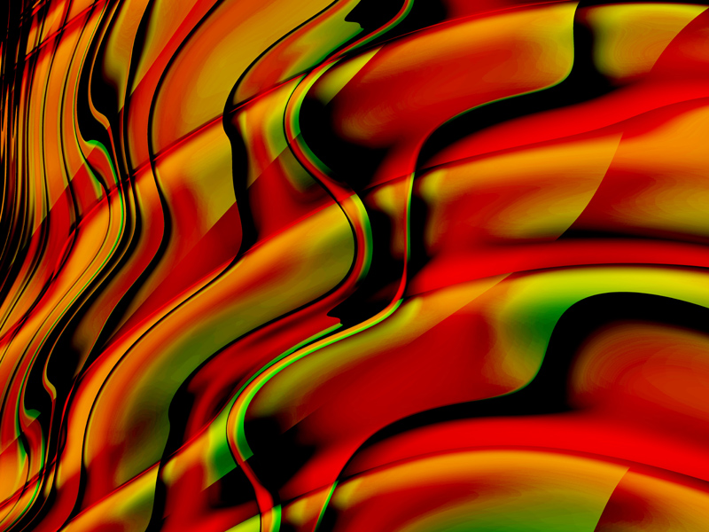 Fractal Art Wallpaper, Fantasia With Red - Close-up - HD Wallpaper 