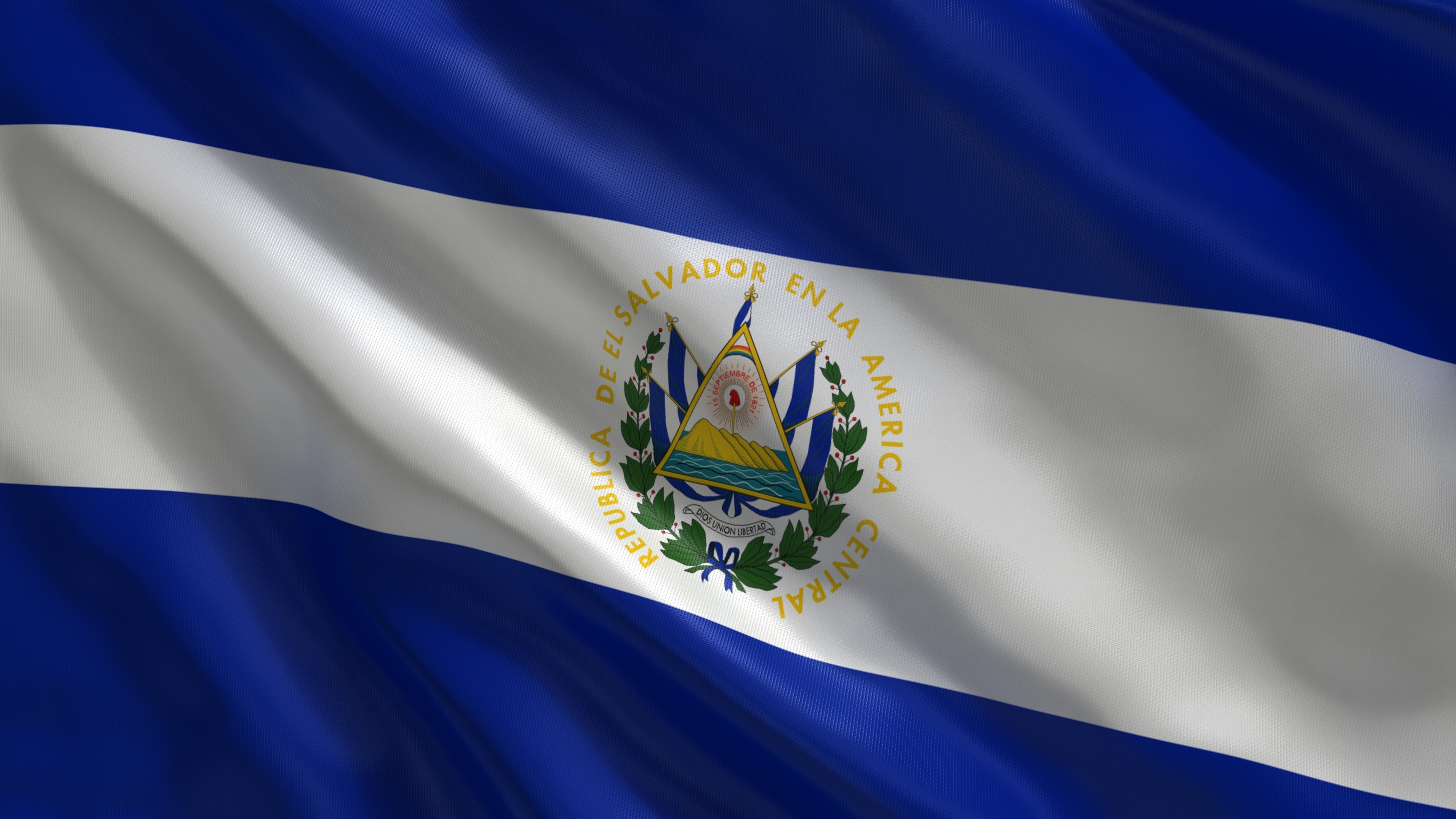 3840x2160, Grunge Flags El Salvador Wallpaper 
 Data - National El Salvador Flags - HD Wallpaper 