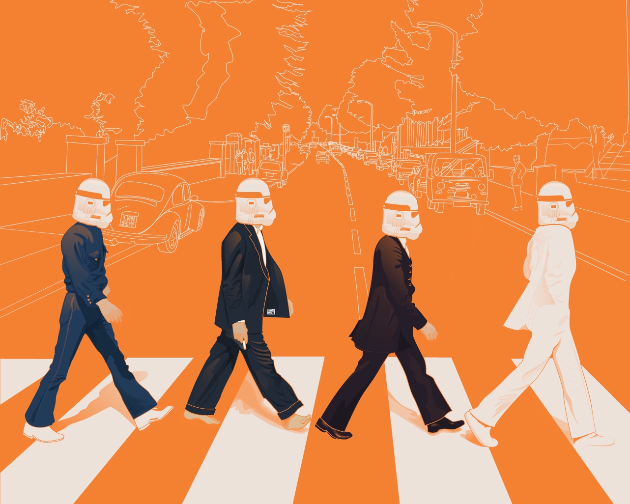 Star Wars The Beatles - HD Wallpaper 