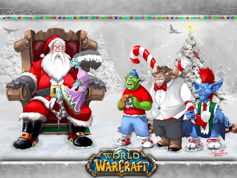 World Of Warcraft Christmas - HD Wallpaper 