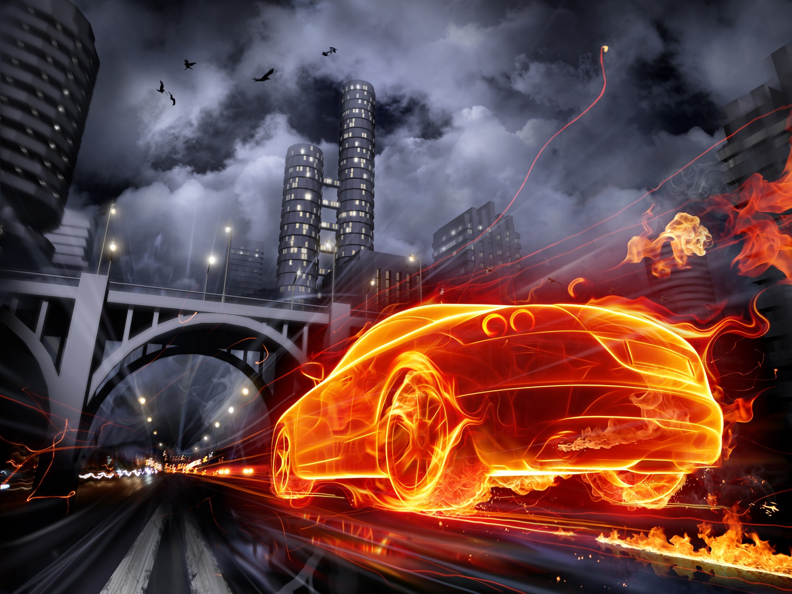 Carros 806297 Wallpaper Wallpaper - Imagenes De Carros Con Fuego - HD Wallpaper 