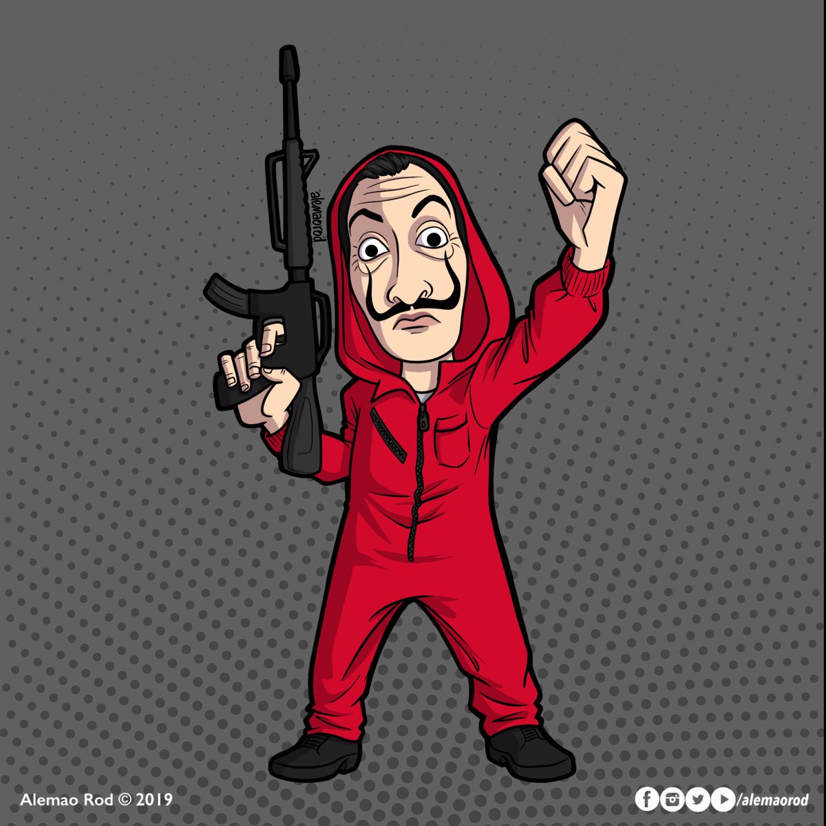 Caricaturas De La Casa De Papel - HD Wallpaper 