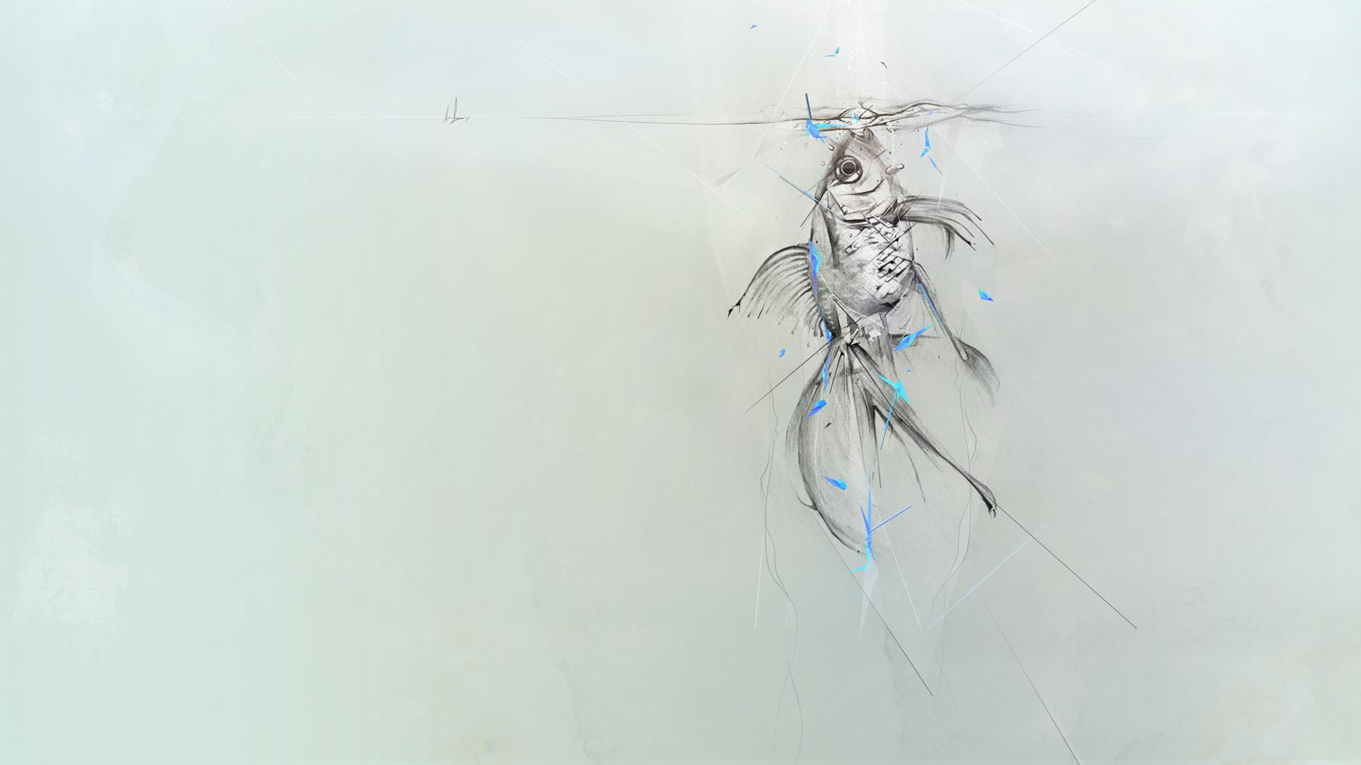 Illustrated Desktop - HD Wallpaper 