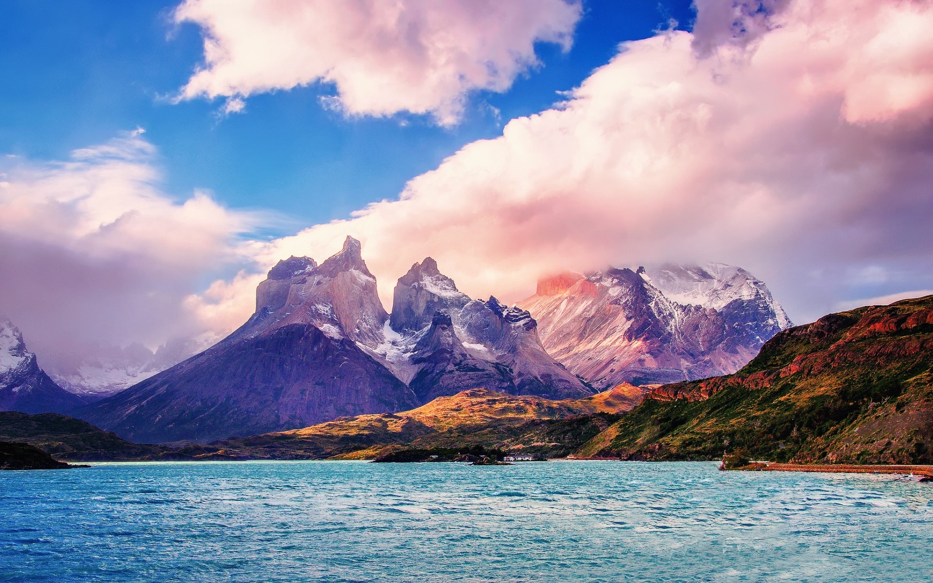 Wallpaper South America, Chile, Torres Del Paine, Patagonia, - Chile Backgrounds - HD Wallpaper 