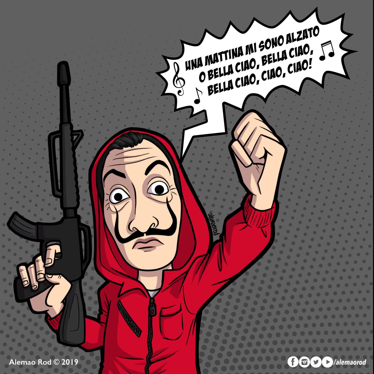 Caricaturas De La Casa De Papel - HD Wallpaper 