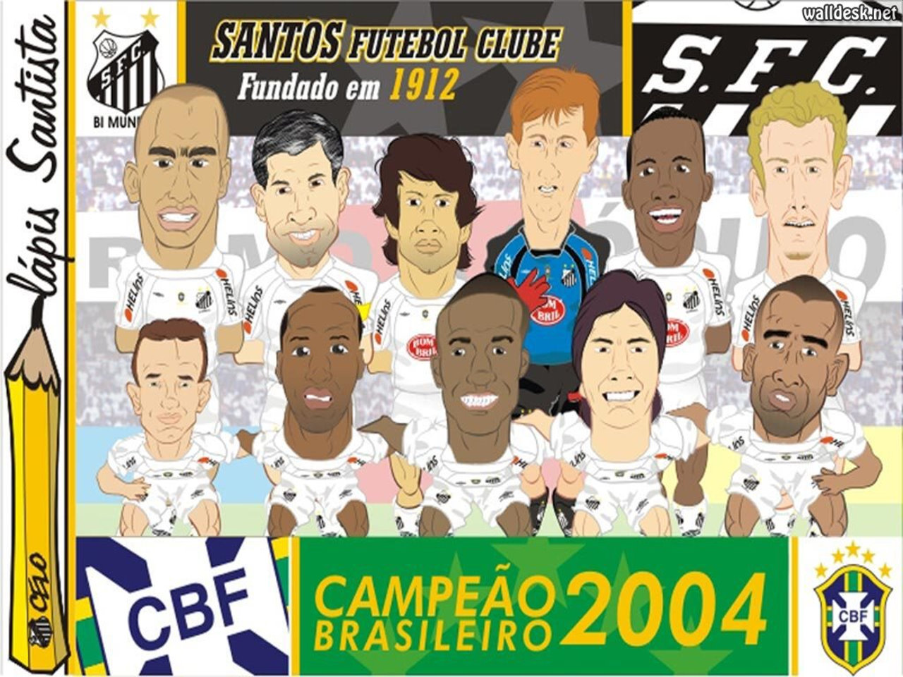 Caricatura Do Santos Futebol Clube De 2004 Wallpaper - HD Wallpaper 