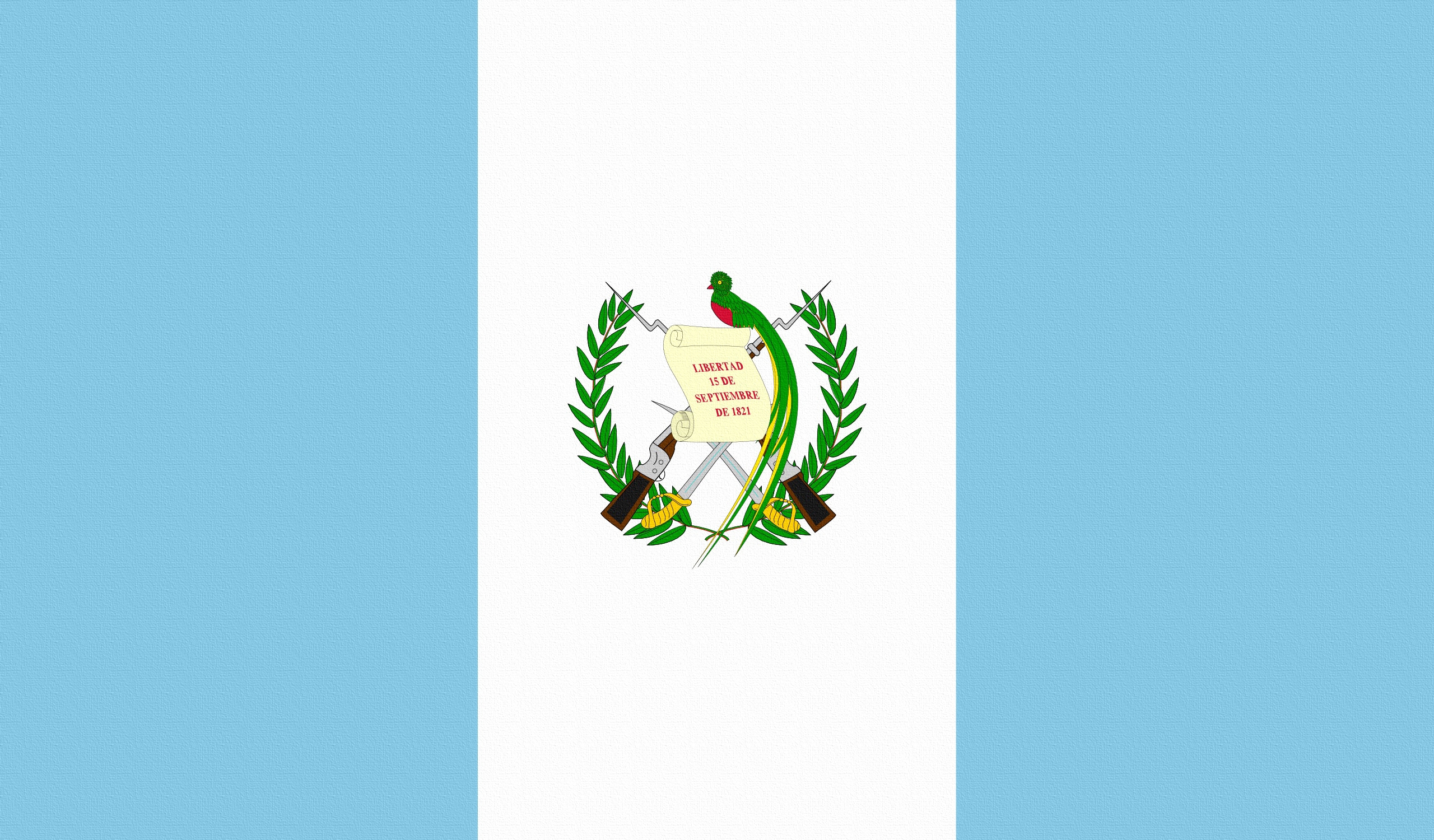 Wallpaper Flag, Emblem, Guatemala - Guatemala Flag Hd - HD Wallpaper 