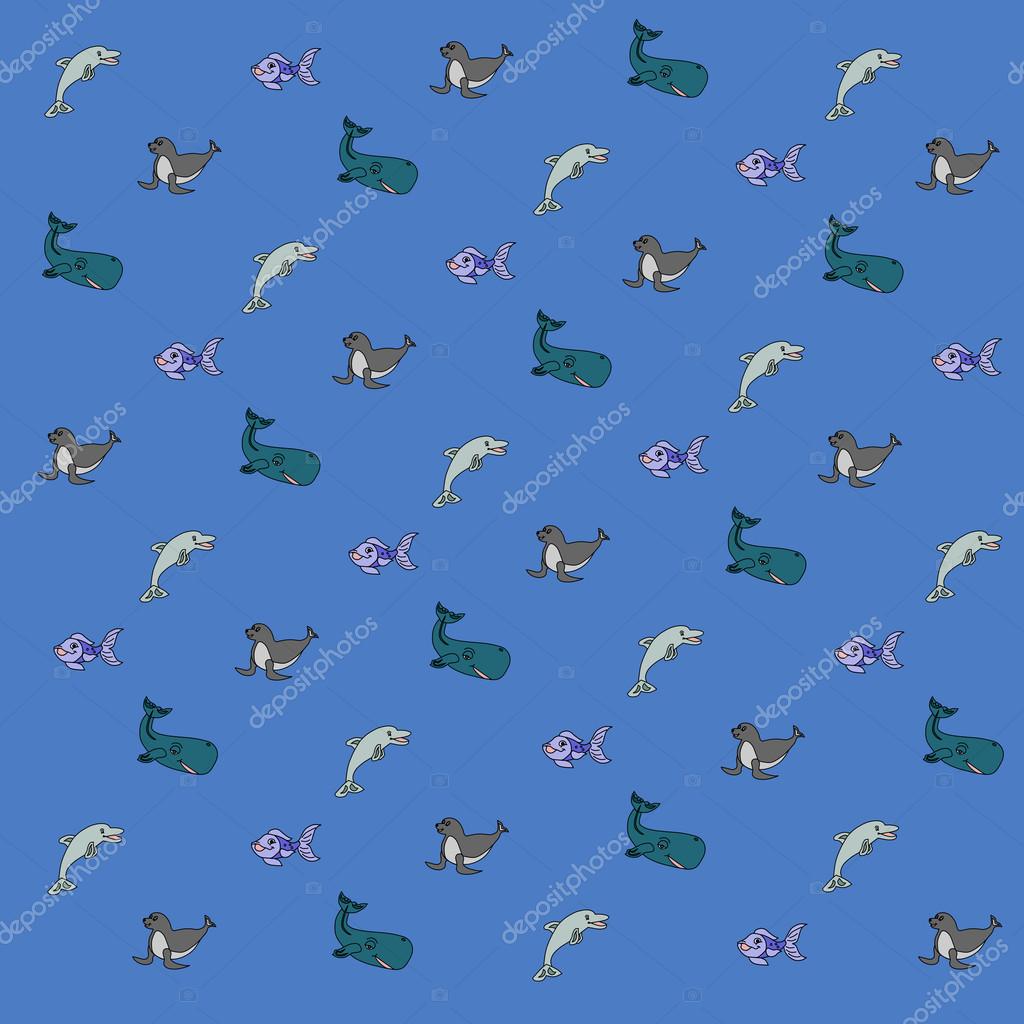 Cute Dolphin Dolphin Cartoon - 1024x1024 Wallpaper 
