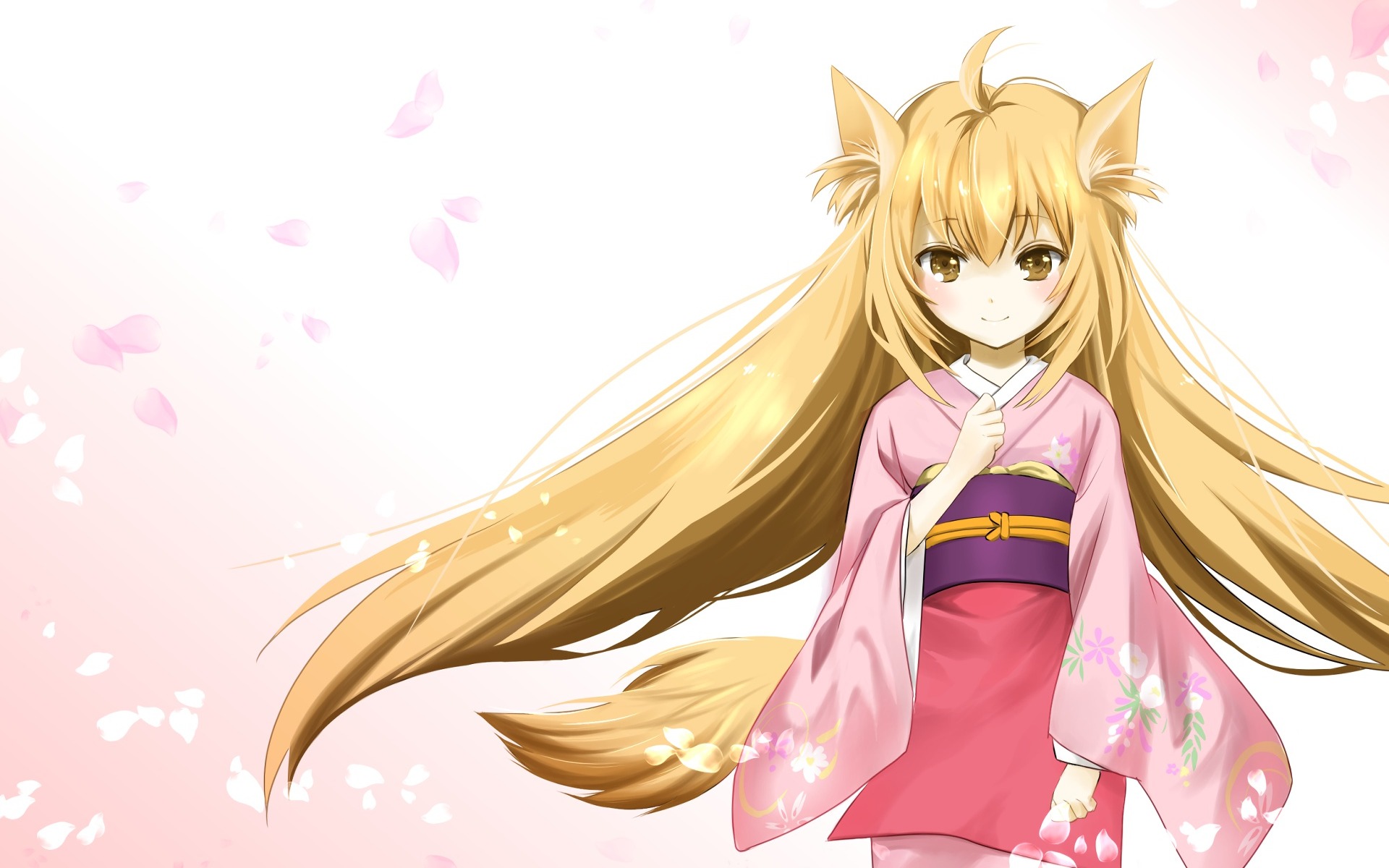 Konohana Kitan, Yuzu, Main Character, Japanese Anime, - Konohana Kitan Yuzu - HD Wallpaper 
