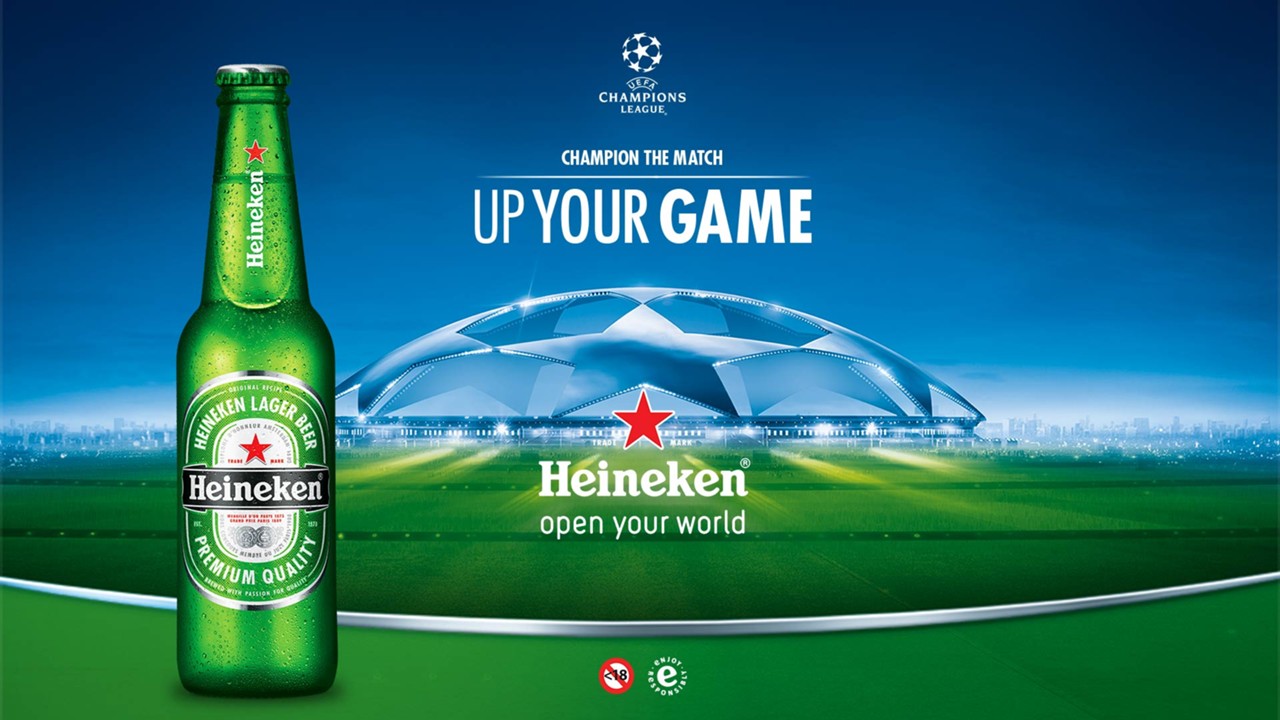 Uefa Champions League Heineken Wallpaper - Logo Heineken Champion League - HD Wallpaper 