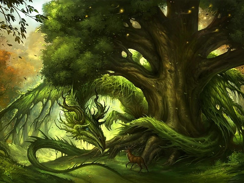 Nature Dragon Wallpaper - Dragon Nature Fantasy Art - 800x600 Wallpaper -  teahub.io